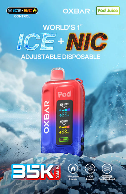Oxbar X  ICE-NIC Control 35,000 Puffs Disposable