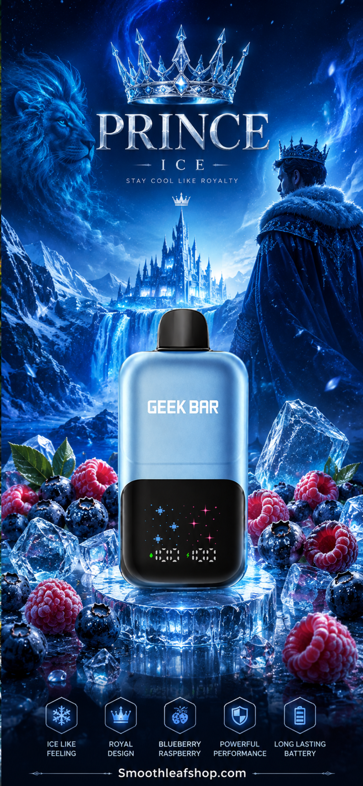 Geek Bar Ice Prince 5% Disposable 50k Puffs