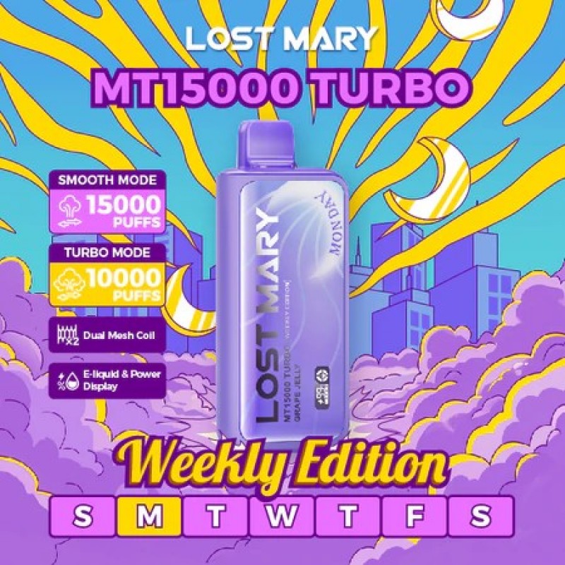 Lost Mary MT15000 Turbo Disposable Rechargeable Vape