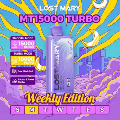 Lost Mary MT15000 Turbo Disposable Rechargeable Vape