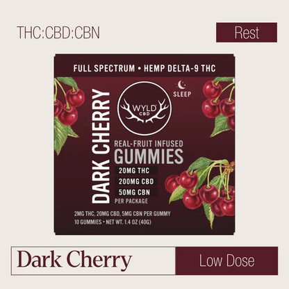 WYLD Terpene Enhanced Low Dose Dark Cherry (CBD:CBN:THC)