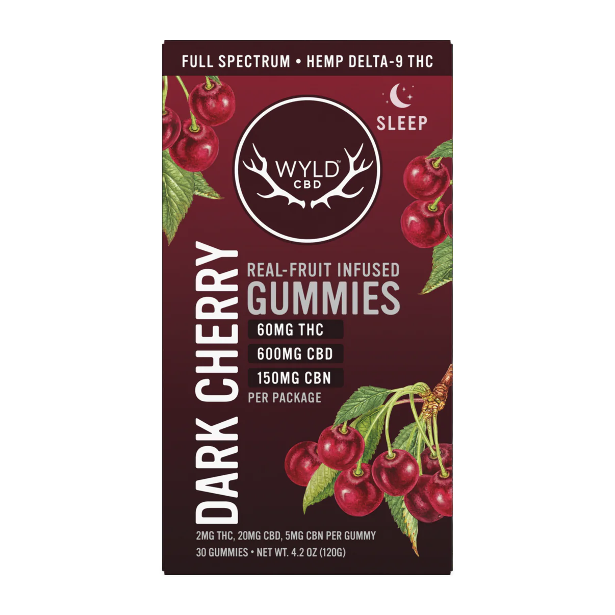 WYLD Terpene Enhanced Low Dose Dark Cherry (CBD:CBN:THC)