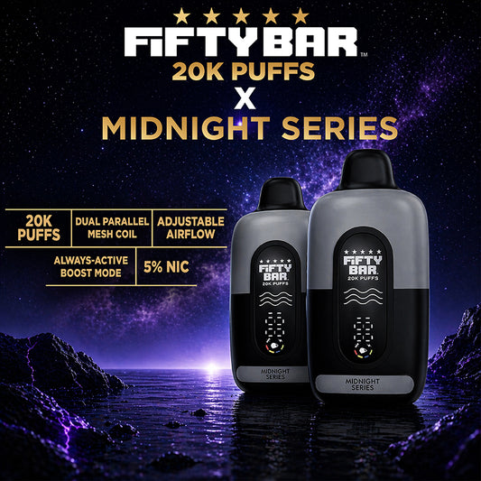 Fifty Bar V2 Midnight Series 20K Puffs