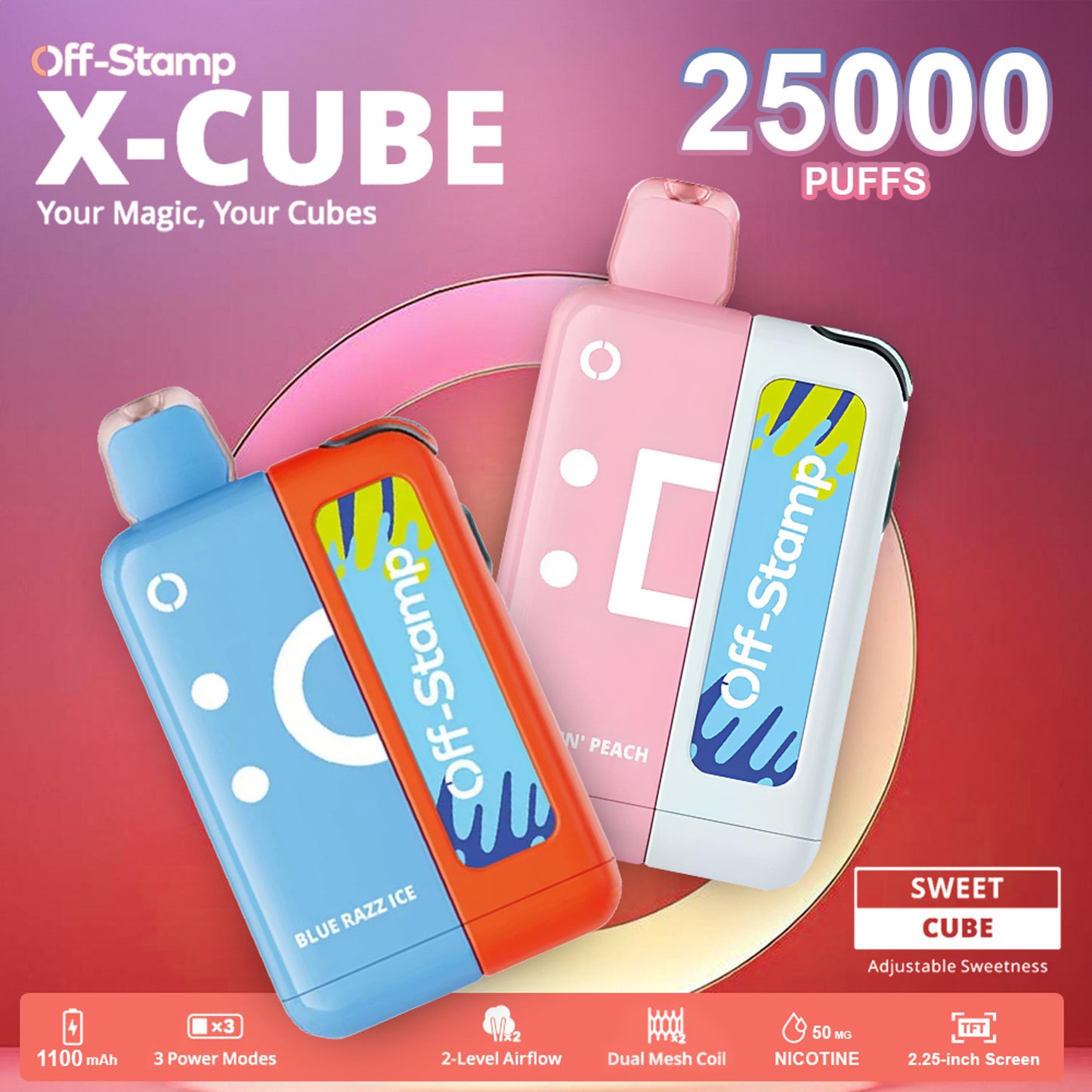 Off-Stamp X-CUBE 25K Puffs Full Kit